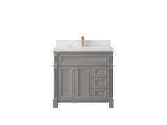 Paris 36 in. W x 22 in. D Bathroom Vanity with Center Sink - photo 15