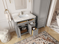 Paris 36 in. W x 22 in. D Bathroom Vanity with Center Sink - photo 3