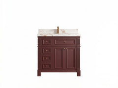 Paris 36 in. W x 22 in. D Center Sink Bathroom Vanity - photo 1