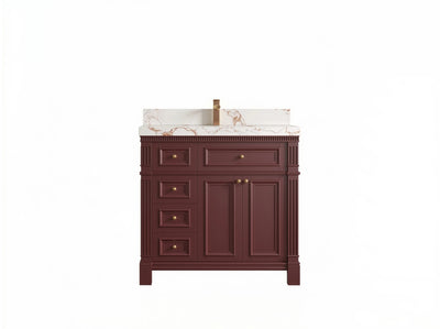 Paris 36 in. W x 22 in. D Center Sink Bathroom Vanity - Willow Bath and Vanity