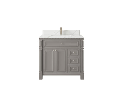 Paris 36 in. W x 22 in. D Center Sink Bathroom Vanity - Willow Bath and Vanity