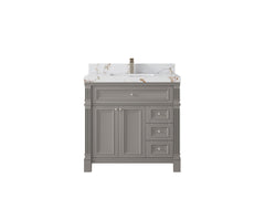 Paris 36 in. W x 22 in. D Bathroom Vanity with Center Sink - photo 1