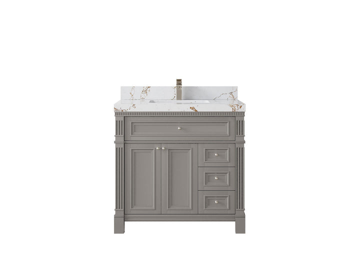 Paris 36 in. W x 22 in. D Center Sink Bathroom Vanity - photo 1