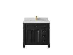 Paris 36 in. W x 22 in. D Bathroom Vanity with Center Sink - photo 1