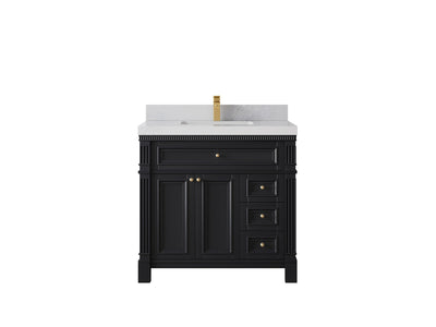 Paris 36 in. W x 22 in. D Center Sink Bathroom Vanity - Willow Bath and Vanity