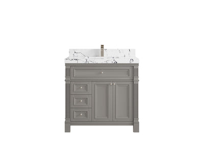 Paris 36 in. W x 22 in. D Center Sink Bathroom Vanity - Willow Bath and Vanity