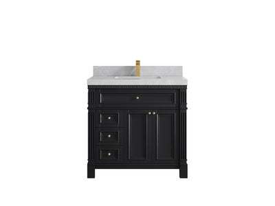 Paris 36 in. W x 22 in. D Center Sink Bathroom Vanity - Willow Bath and Vanity