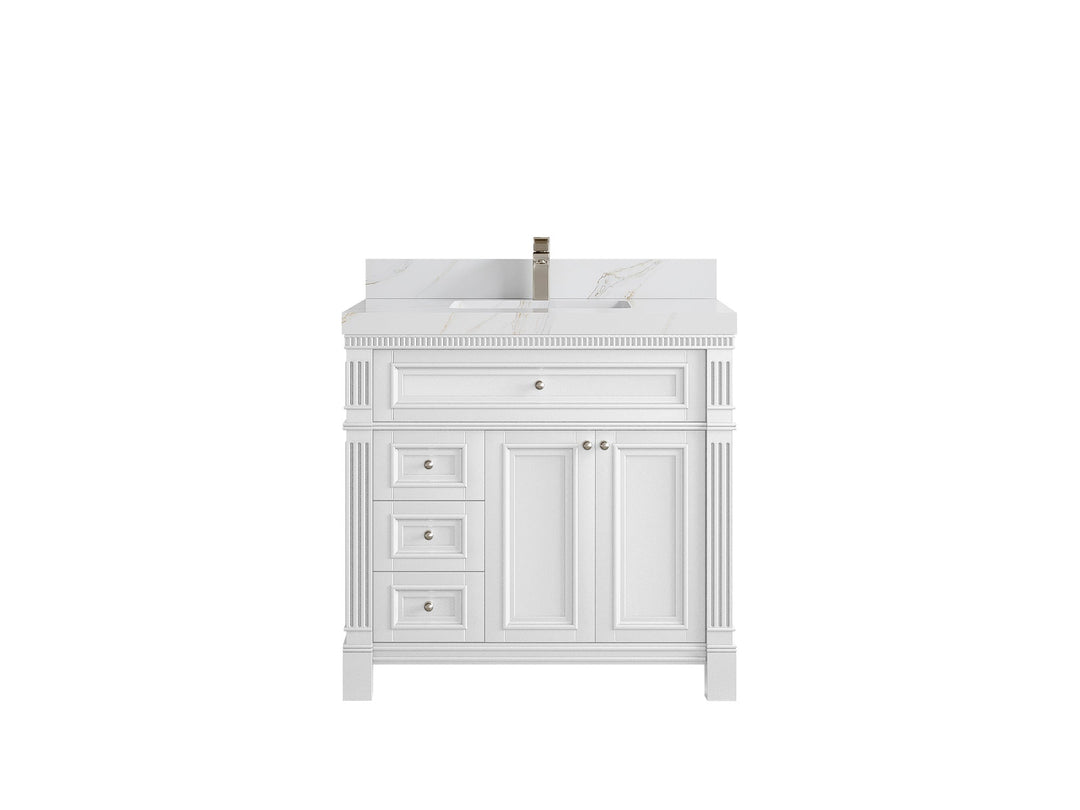 Paris 36 in. W x 22 in. D Center Sink Bathroom Vanity - Willow Bath and Vanity