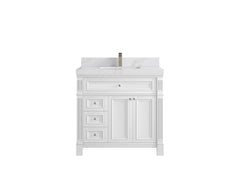 Paris 36 in. W x 22 in. D Center Sink Bathroom Vanity - photo 18