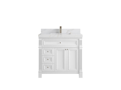 Paris 36 in. W x 22 in. D Center Sink Bathroom Vanity - Willow Bath and Vanity