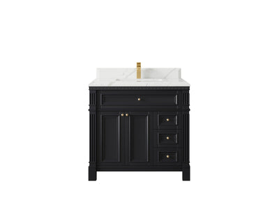 Paris 36 in. W x 22 in. D Center Sink Bathroom Vanity - Willow Bath and Vanity