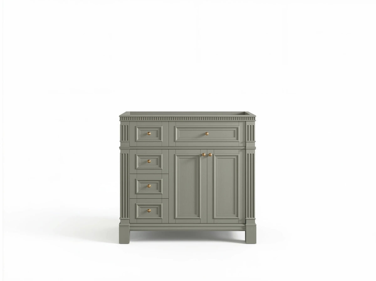 Paris 36 in. W x 22 in. D Center Sink Bathroom Vanity - Willow Bath and Vanity