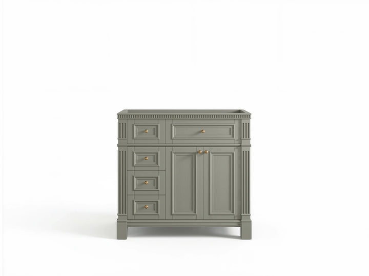 Paris 36 in. W x 22 in. D Center Sink Bathroom Vanity - photo 34