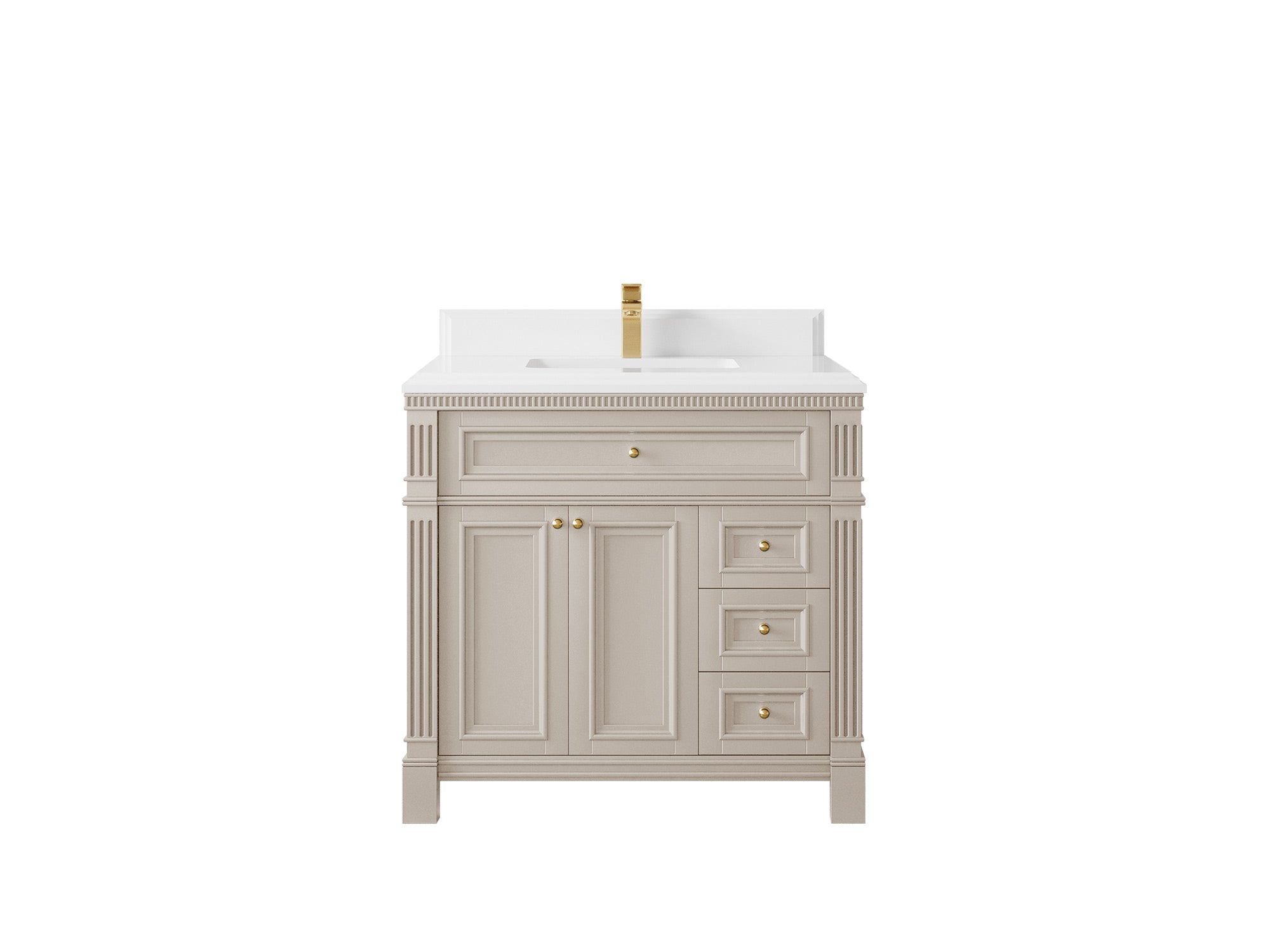 Paris 36 in. W x 22 in. D Center Sink Bathroom Vanity - Willow Bath and Vanity