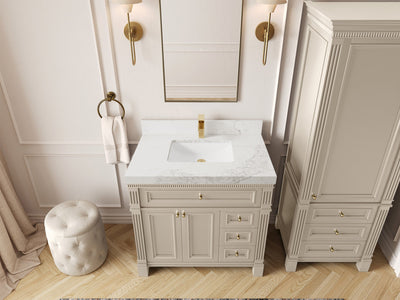 Paris 36 in. W x 22 in. D Center Sink Bathroom Vanity - Willow Bath and Vanity