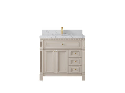 Paris 36 in. W x 22 in. D Center Sink Bathroom Vanity - Willow Bath and Vanity