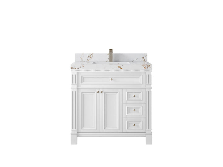 Paris 36 in. W x 22 in. D Center Sink Bathroom Vanity - photo 40