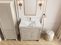 Paris 36 in. W x 22 in. D Center Sink Bathroom Vanity - photo 39