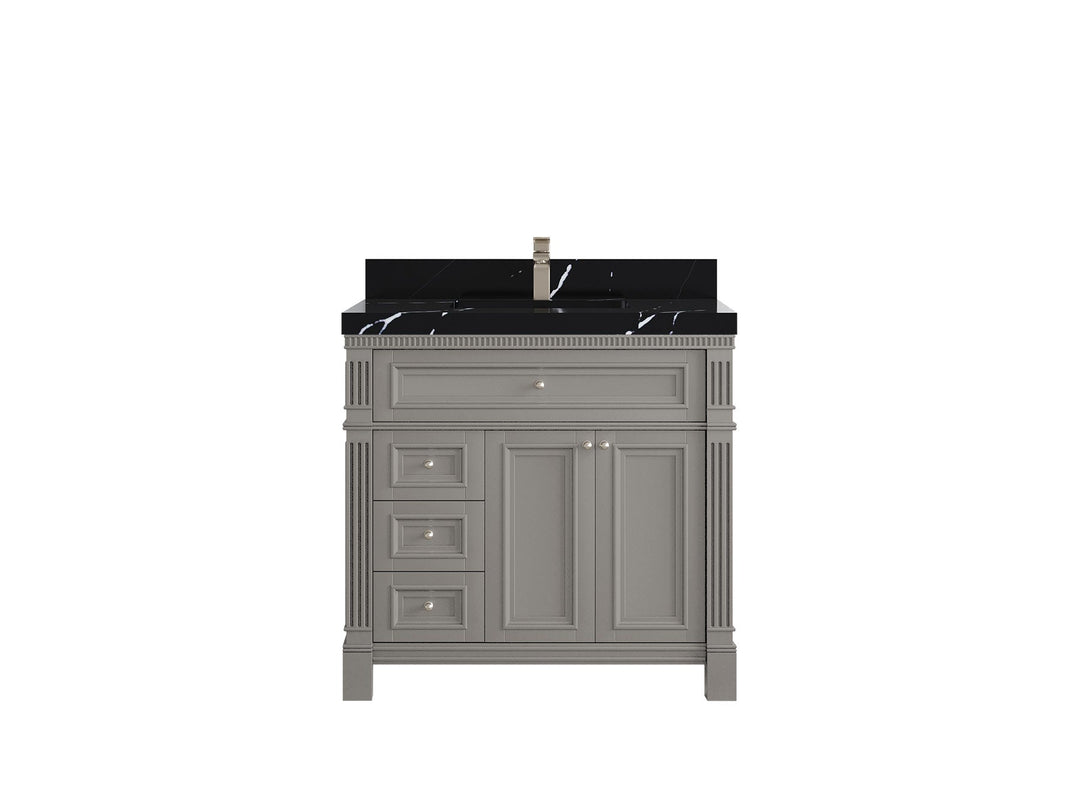 Paris 36 in. W x 22 in. D Center Sink Bathroom Vanity - Willow Bath and Vanity