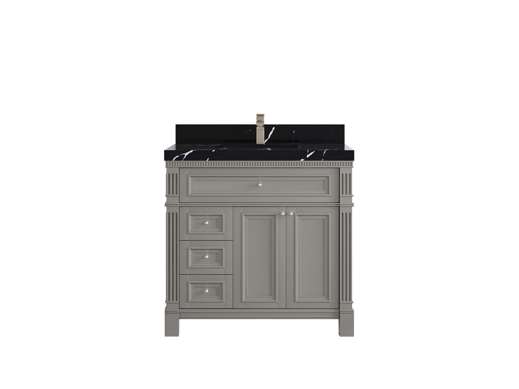 Paris 36 in. W x 22 in. D Center Sink Bathroom Vanity - Willow Bath and Vanity
