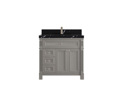 Paris 36 in. W x 22 in. D Center Sink Bathroom Vanity - photo 12