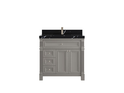Paris 36 in. W x 22 in. D Center Sink Bathroom Vanity - Willow Bath and Vanity