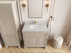 Paris 36 in. W x 22 in. D Center Sink Bathroom Vanity - photo 31