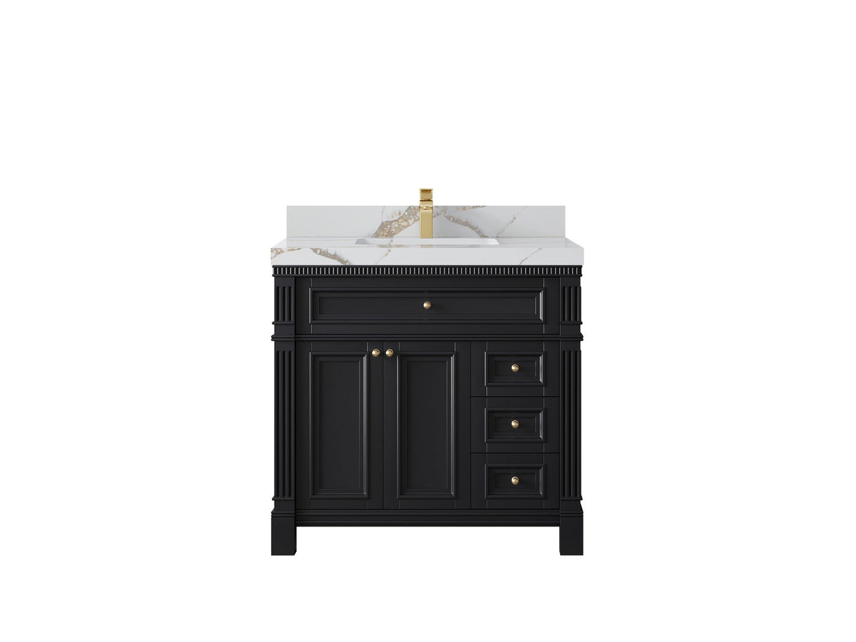 Paris 36 in. W x 22 in. D Center Sink Bathroom Vanity - Willow Bath and Vanity