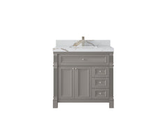 Paris 36 in. W x 22 in. D Bathroom Vanity with Center Sink - photo 13
