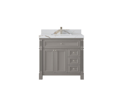 Paris 36 in. W x 22 in. D Center Sink Bathroom Vanity - Willow Bath and Vanity