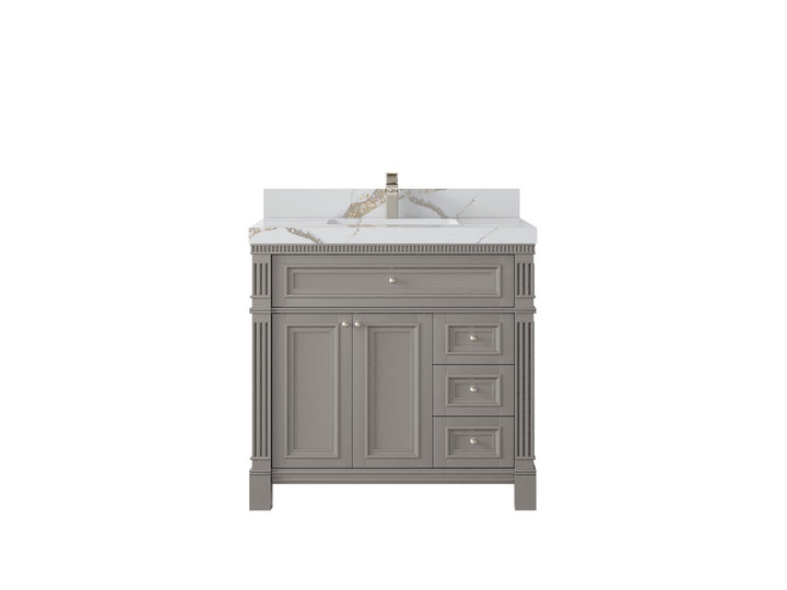 Paris 36 in. W x 22 in. D Center Sink Bathroom Vanity - photo 13