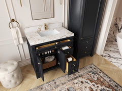 Paris 36 in. W x 22 in. D Bathroom Vanity with Center Sink - photo 3