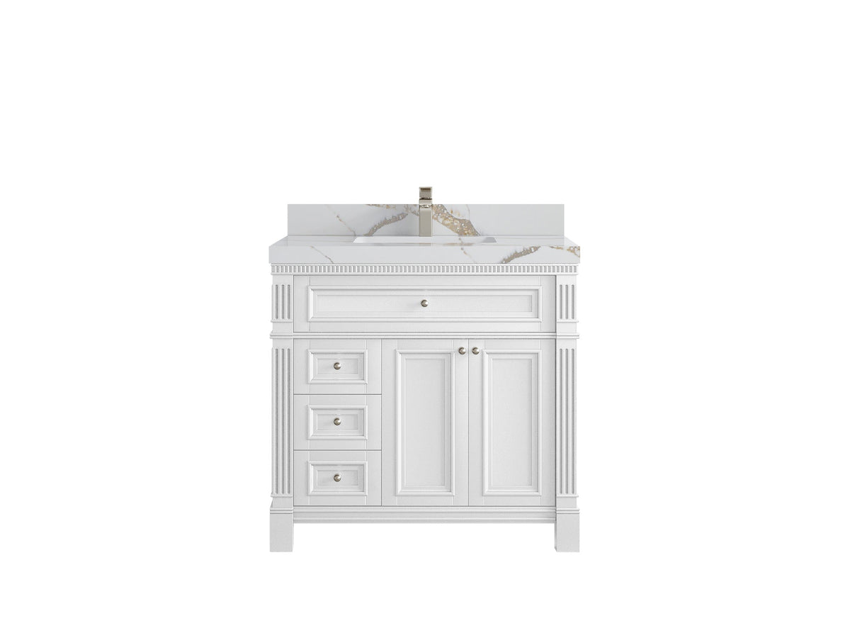 Paris 36 in. W x 22 in. D Center Sink Bathroom Vanity - Willow Bath and Vanity