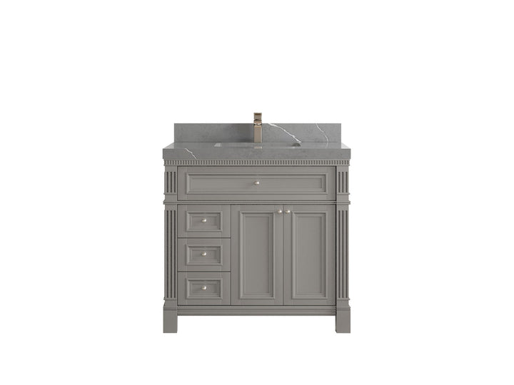 Paris 36 in. W x 22 in. D Center Sink Bathroom Vanity - photo 34