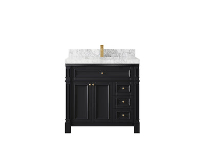 Paris 36 in. W x 22 in. D Center Sink Bathroom Vanity - Willow Bath and Vanity