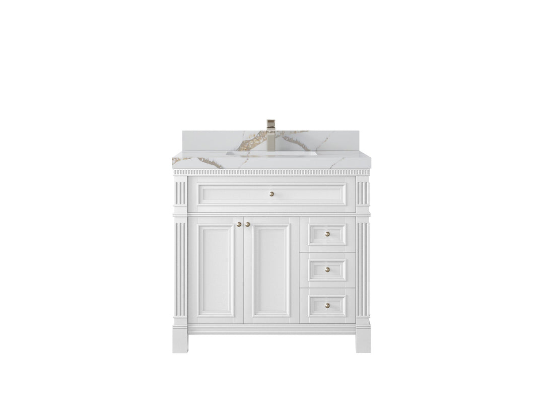 Paris 36 in. W x 22 in. D Center Sink Bathroom Vanity - Willow Bath and Vanity