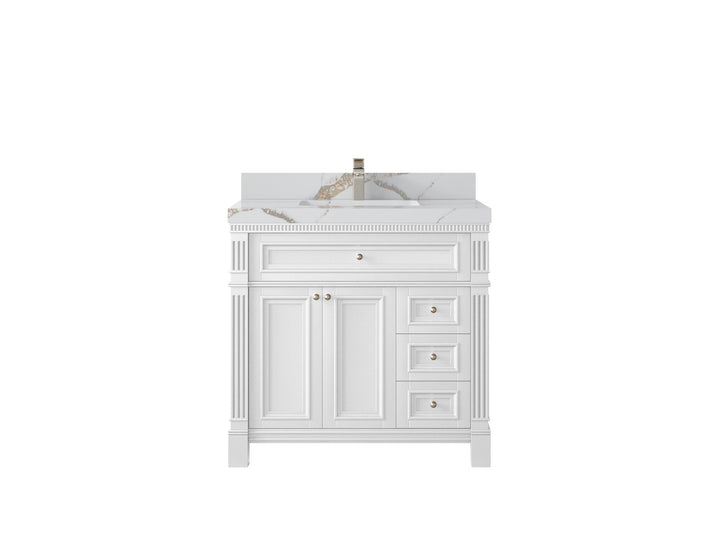 Paris 36 in. W x 22 in. D Center Sink Bathroom Vanity - photo 10