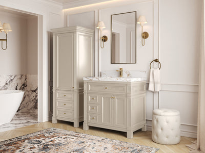 Paris 36 in. W x 22 in. D Center Sink Bathroom Vanity - Willow Bath and Vanity