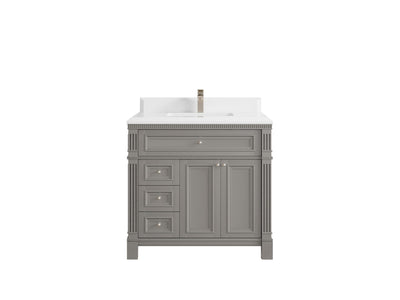 Paris 36 in. W x 22 in. D Center Sink Bathroom Vanity - Willow Bath and Vanity
