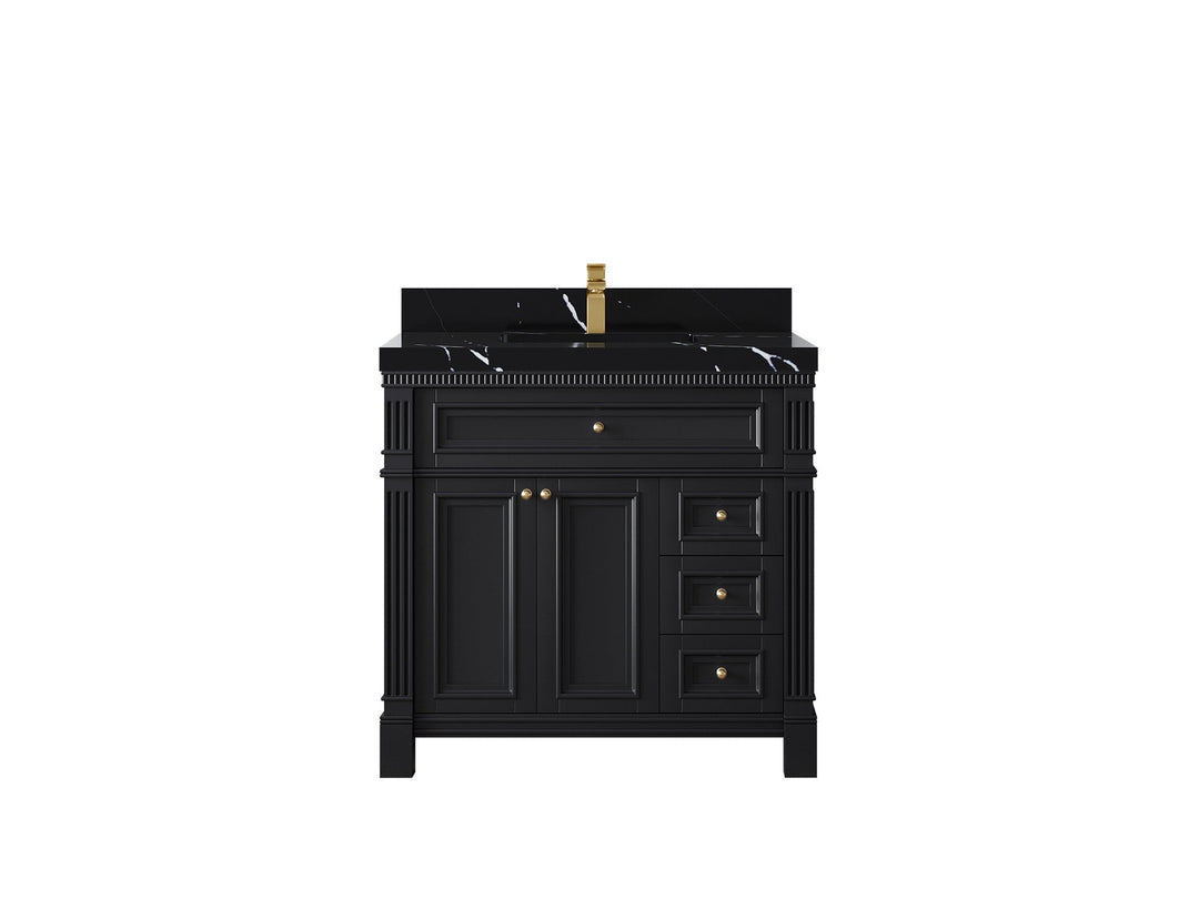 Paris 36 in. W x 22 in. D Center Sink Bathroom Vanity - Willow Bath and Vanity