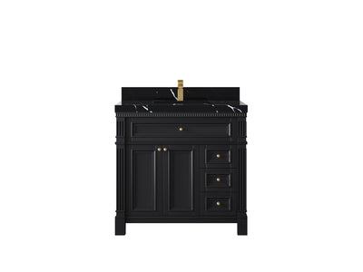 Paris 36 in. W x 22 in. D Center Sink Bathroom Vanity - Willow Bath and Vanity