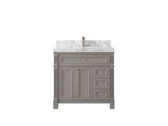 Paris 36 in. W x 22 in. D Bathroom Vanity with Center Sink - photo 7