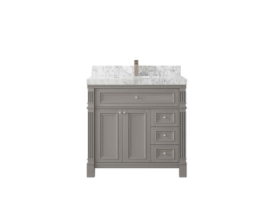 Paris 36 in. W x 22 in. D Center Sink Bathroom Vanity - Willow Bath and Vanity