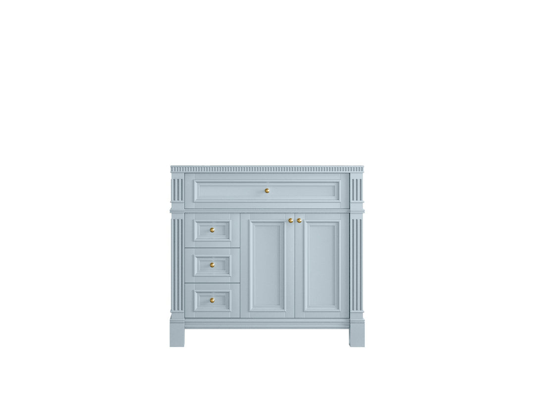 Paris 36 in. W x 22 in. D Center Sink Bathroom Vanity - Willow Bath and Vanity
