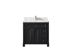 Paris 36 in. W x 22 in. D Bathroom Vanity with Center Sink - photo 36