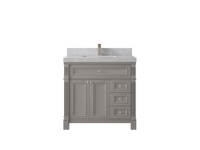 Paris 36 in. W x 22 in. D Center Sink Bathroom Vanity - Willow Bath and Vanity