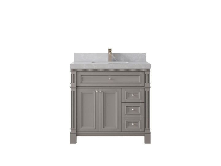 Paris 36 in. W x 22 in. D Center Sink Bathroom Vanity - photo 31