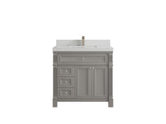 Paris 36 in. W x 22 in. D Center Sink Bathroom Vanity - photo 10