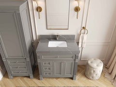 Paris 36 in. W x 22 in. D Center Sink Bathroom Vanity - photo 33