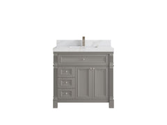 Paris 36 in. W x 22 in. D Center Sink Bathroom Vanity - photo 22
